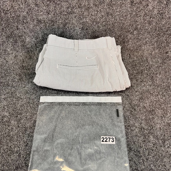Nike Golf Mens Dri-Fit Pinstripe Pants Gray White 36x30 Performance Style 433251 - Picture 14 of 14